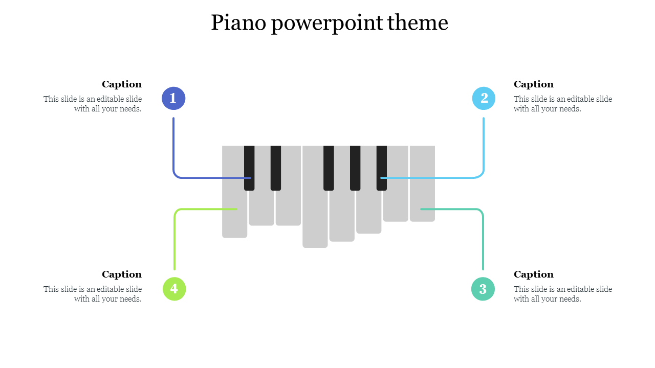 Free - Piano PowerPoint Theme Free Template Presentation Slides